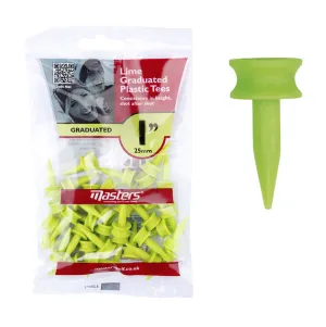 Plastic Graduated Tees 1" (Bag of 35)