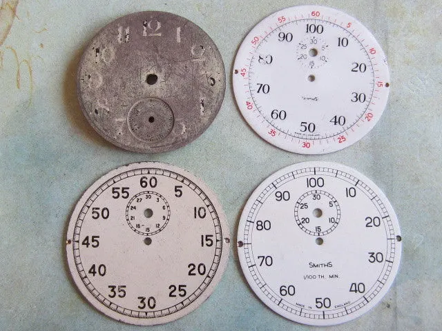 Pocket Watch - Stop watch Faces Vintage Antique Metal - p3