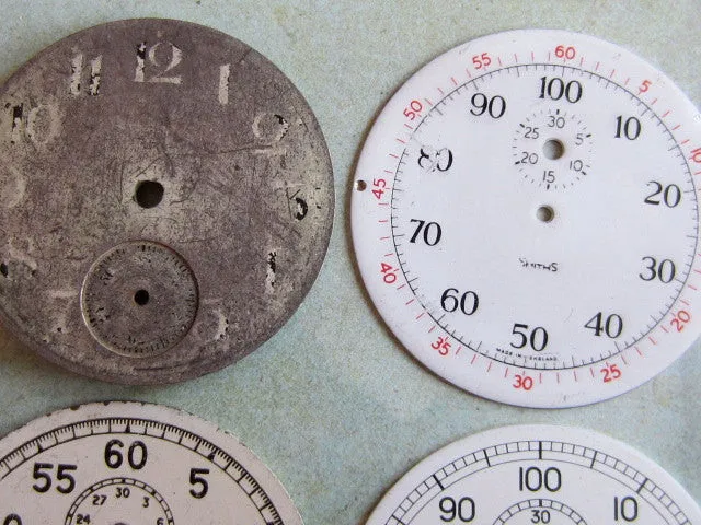 Pocket Watch - Stop watch Faces Vintage Antique Metal - p3