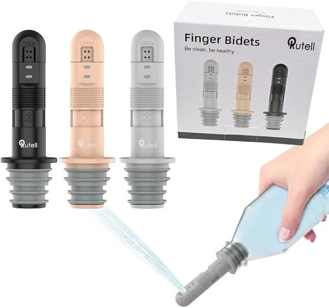 Portable Bidet Sprayer - Handheld, Powerful Spray, Fits Bottleneck 21-25mm Water Bottles - Ideal for Women & Children - ABS Material - Compact & Lightweight (500g)