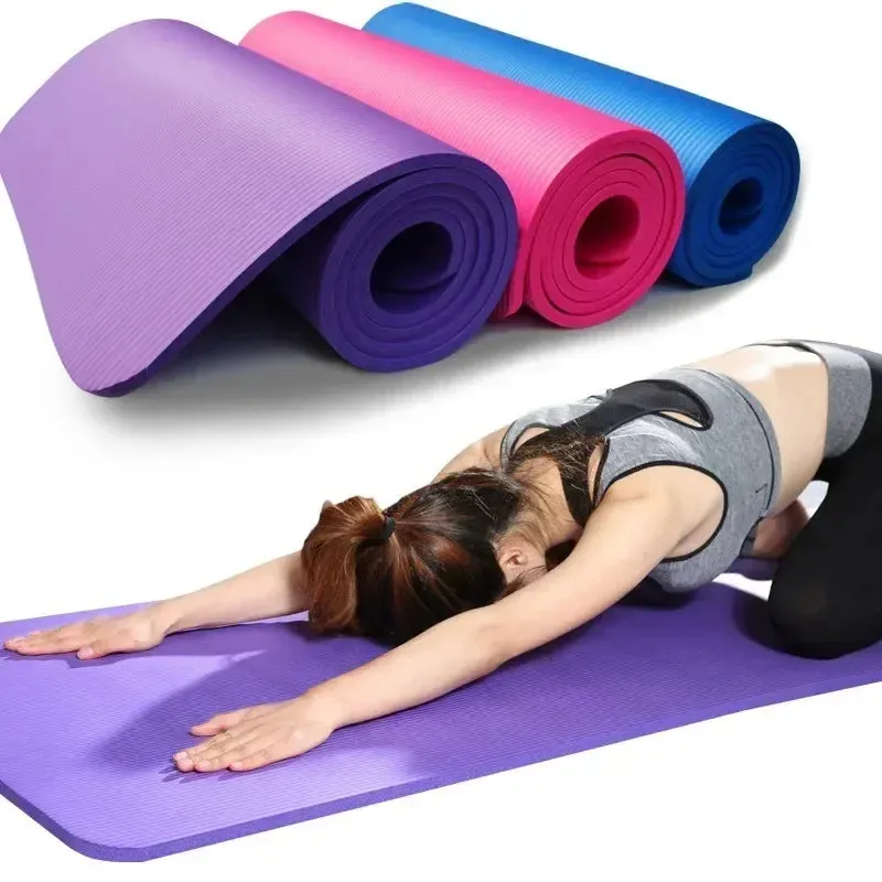 Premium 6MM Thick Yoga Mat – Anti-Skid EVA Foam Exercise & Pilates Mat – Comfortable, Durable Sports Fitness Mat for Gym, Yoga, and Home Workouts