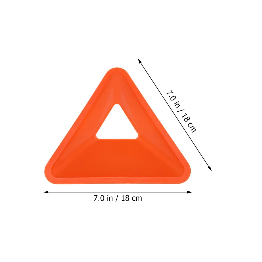 Premium Football Training Discs – 5PCS Triangular Markers for Soccer & Sports Agility Training – Durable PE Material, Lightweight, Portable for Kids & Adults