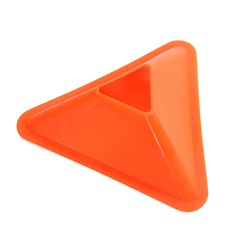 Premium Football Training Discs – 5PCS Triangular Markers for Soccer & Sports Agility Training – Durable PE Material, Lightweight, Portable for Kids & Adults