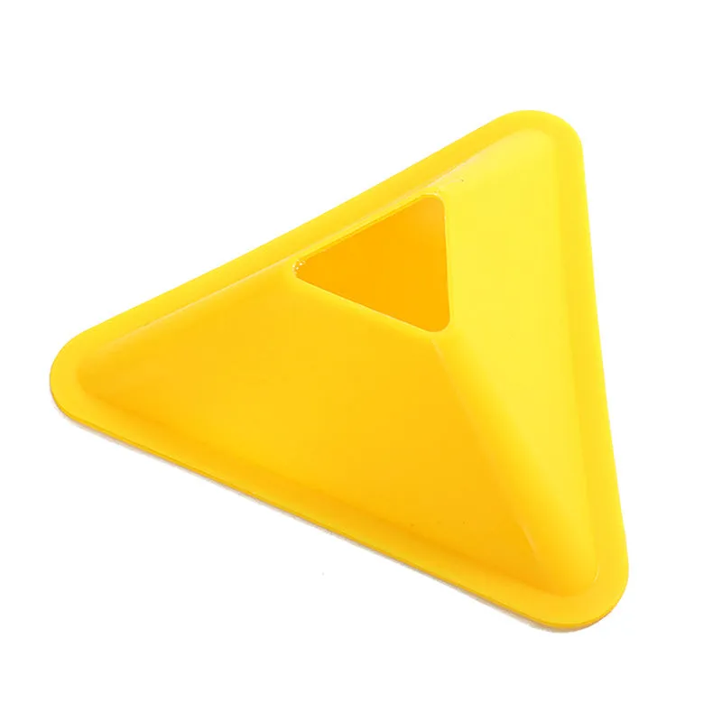 Premium Football Training Discs – 5PCS Triangular Markers for Soccer & Sports Agility Training – Durable PE Material, Lightweight, Portable for Kids & Adults