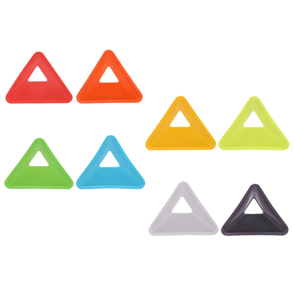 Premium Football Training Discs – 5PCS Triangular Markers for Soccer & Sports Agility Training – Durable PE Material, Lightweight, Portable for Kids & Adults