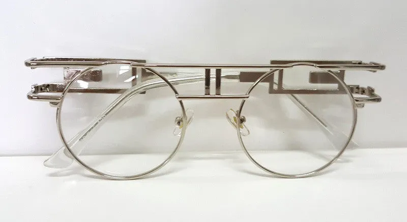 Quality Metal Frame Steampunk Sunglasses Women Designer Round Men Gothic Sun glasses Vintage Eyeglasses ss211