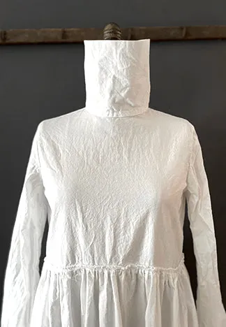 RAW WAIST DRESS LONG SLEEVE