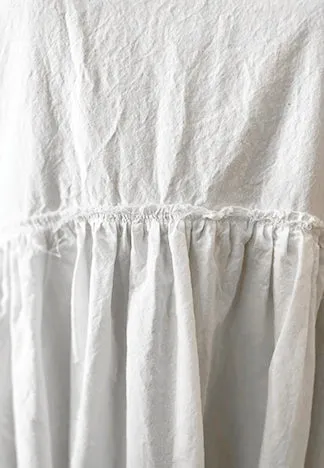 RAW WAIST DRESS LONG SLEEVE