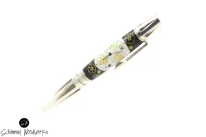 Real Silver Vintage Watch Movement Pen
