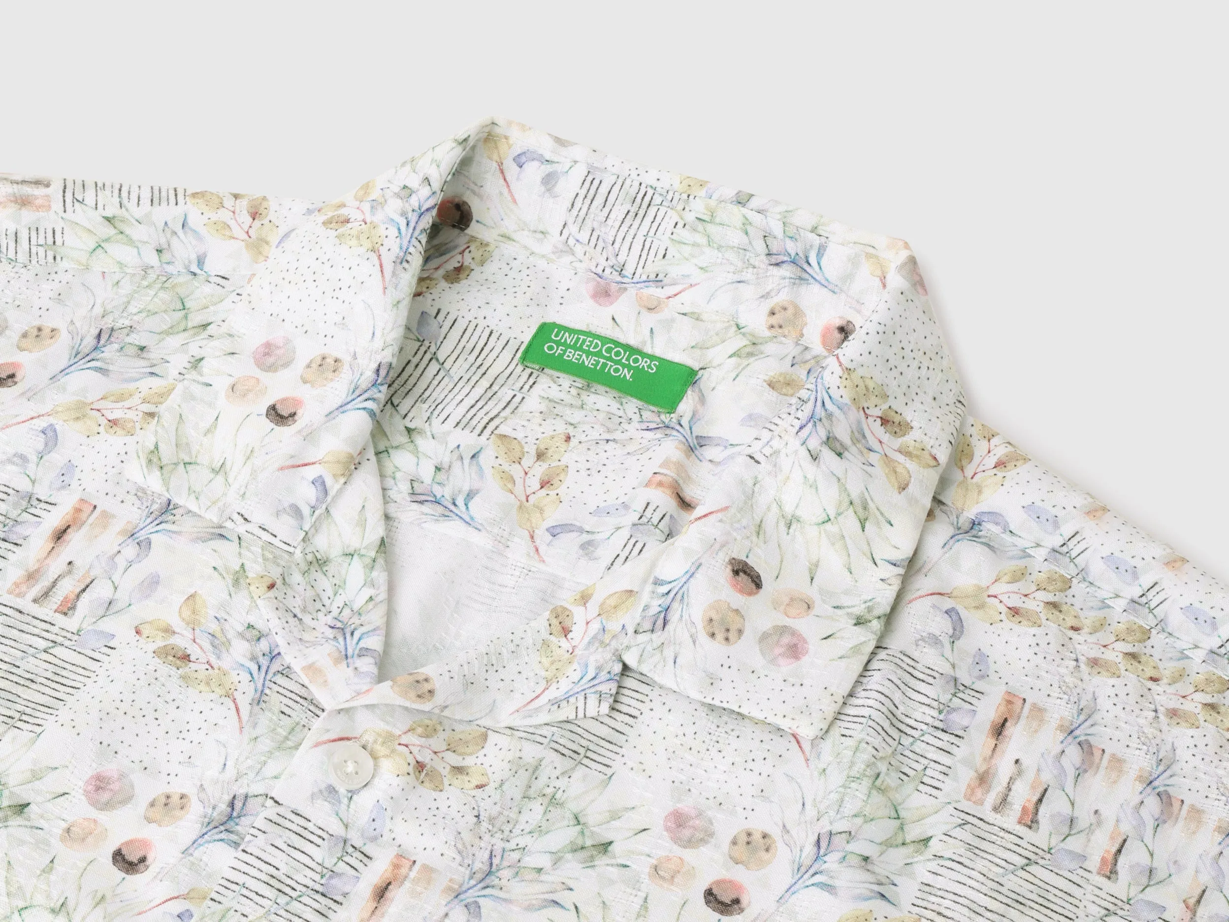 Regular Resort Collar Floral Print Shirt