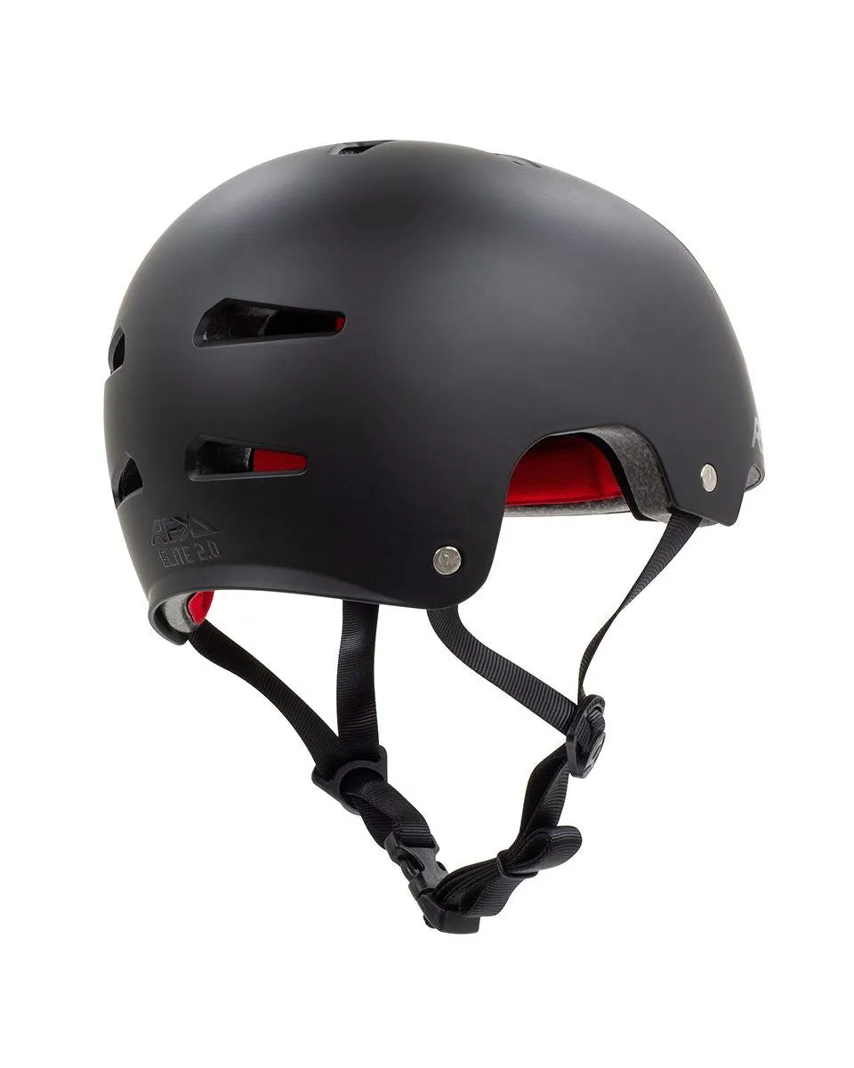 REKD Elite 2.0 Skateboard Skate Scooter BMX Helmet - Black