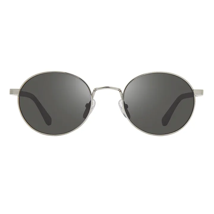 Revo Unisex RILIEY 90's Style Round Aviator Polarized Sunglasses - Chrome/Graphite