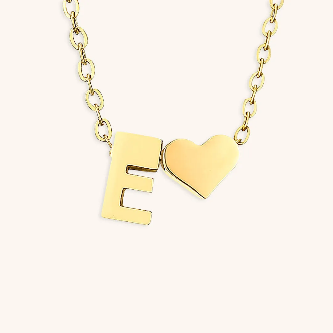 Ria™ | Heart and Initial Necklace