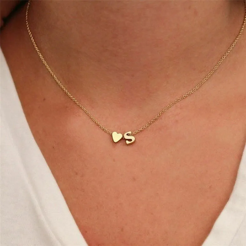 Ria™ | Heart and Initial Necklace