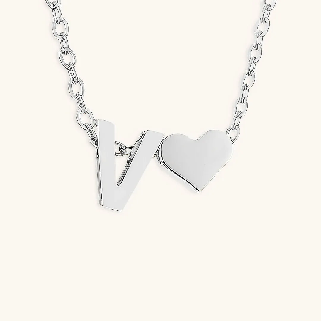 Ria™ | Heart and Initial Necklace