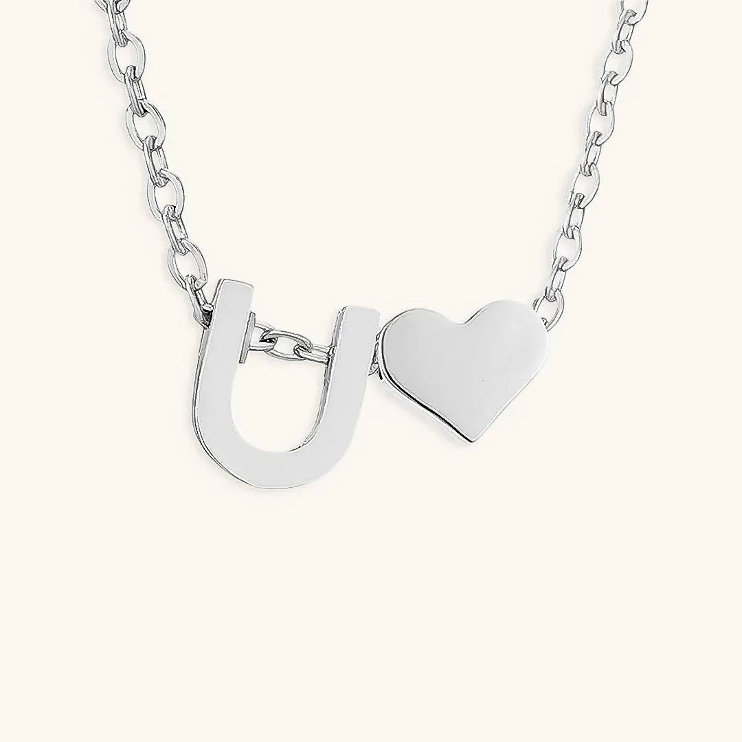 Ria™ | Heart and Initial Necklace