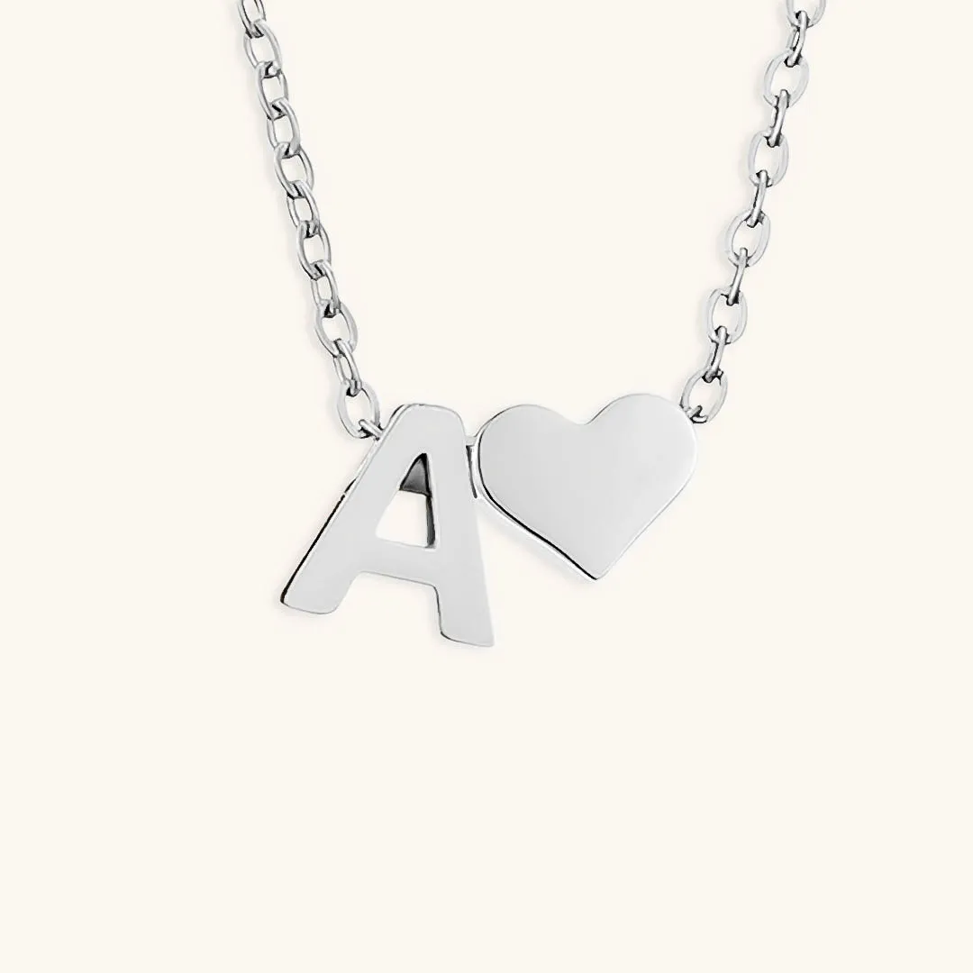 Ria™ | Heart and Initial Necklace
