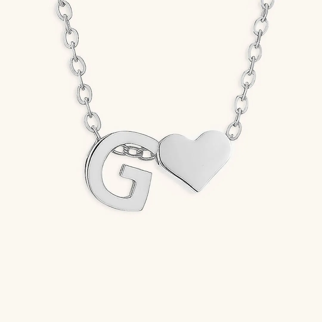 Ria™ | Heart and Initial Necklace