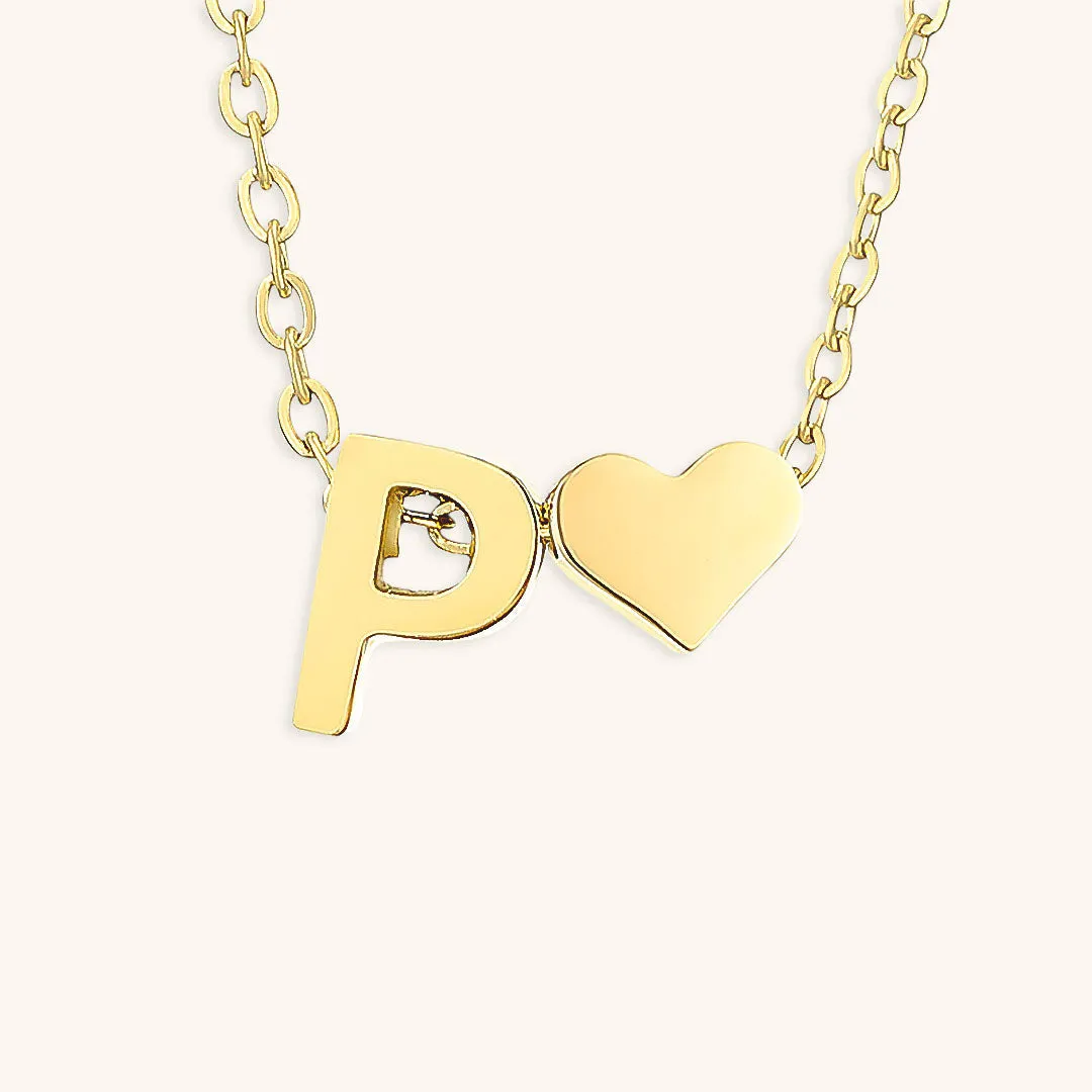 Ria™ | Heart and Initial Necklace