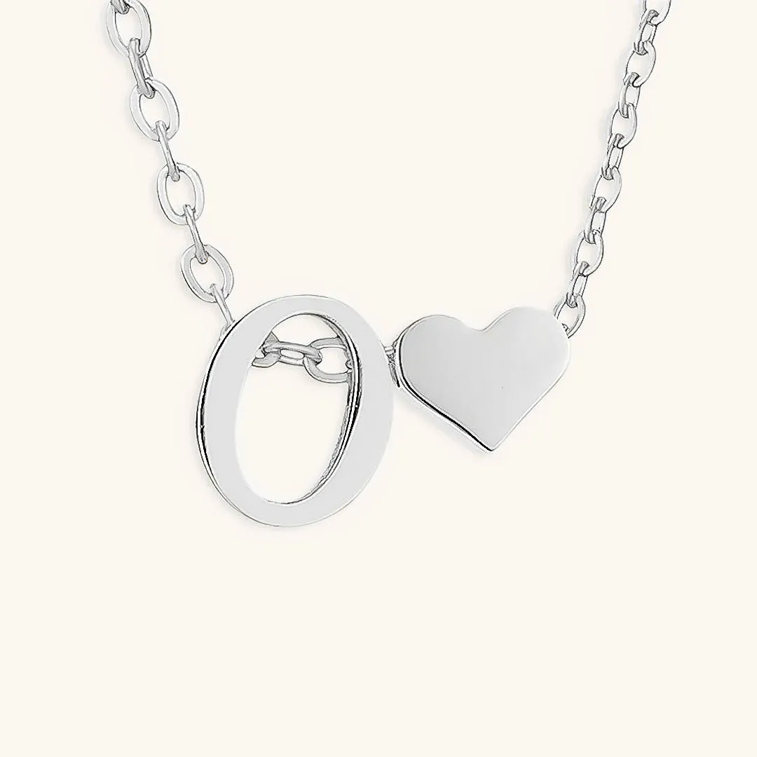 Ria™ | Heart and Initial Necklace