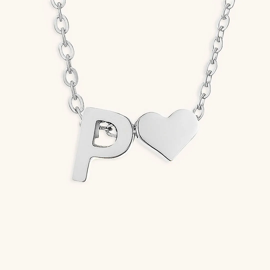 Ria™ | Heart and Initial Necklace