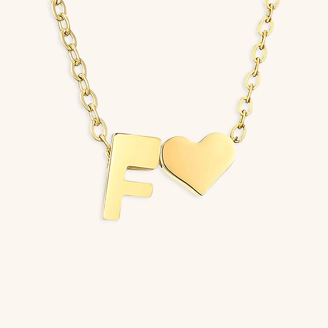 Ria™ | Heart and Initial Necklace