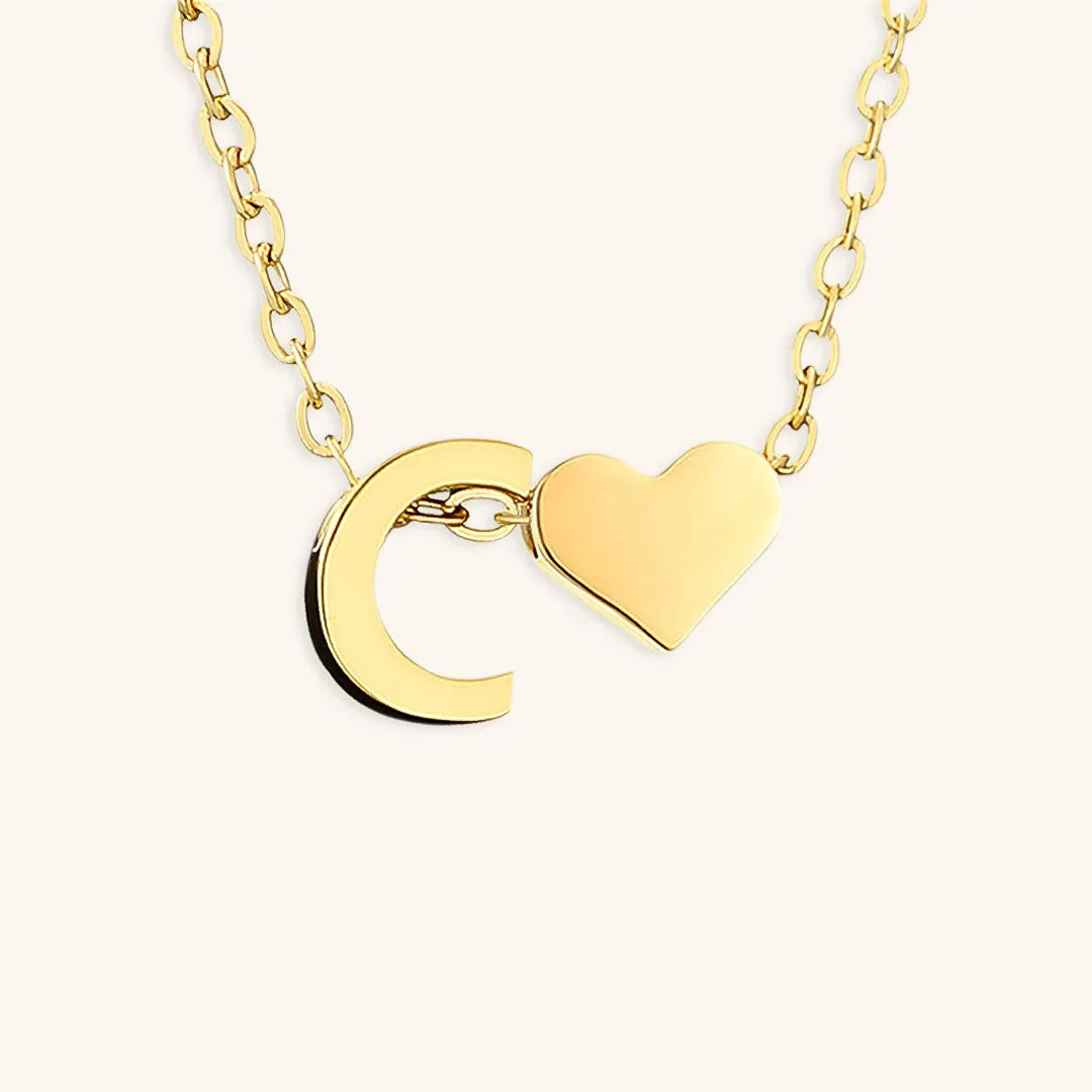 Ria™ | Heart and Initial Necklace