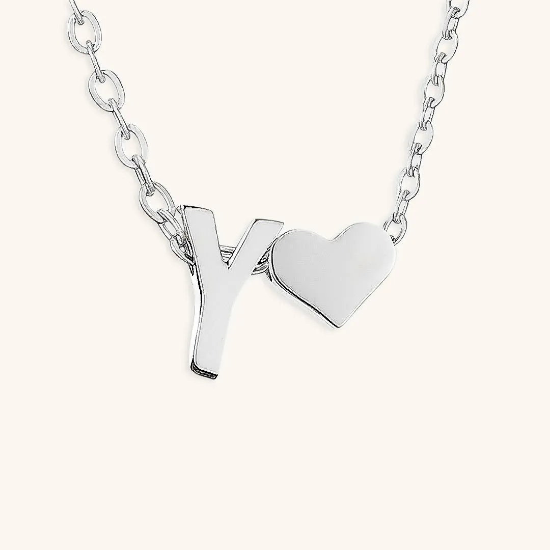 Ria™ | Heart and Initial Necklace
