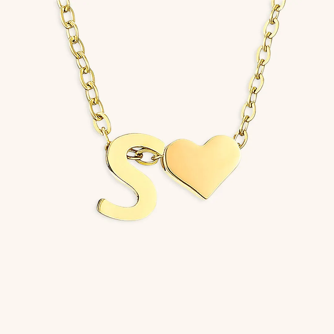Ria™ | Heart and Initial Necklace