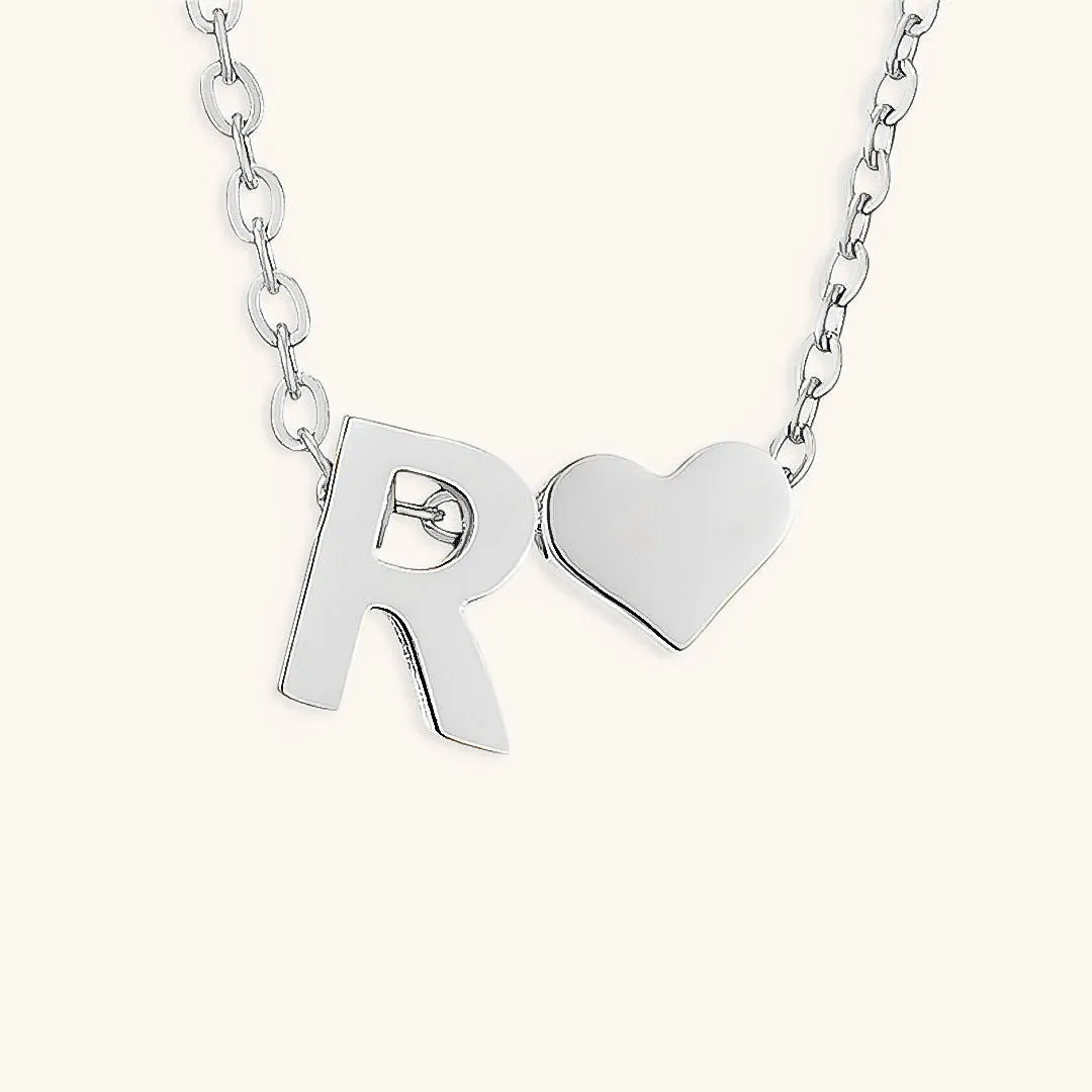 Ria™ | Heart and Initial Necklace