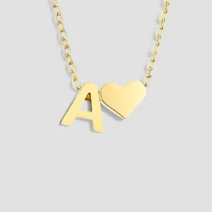 Ria™ | Heart and Initial Necklace