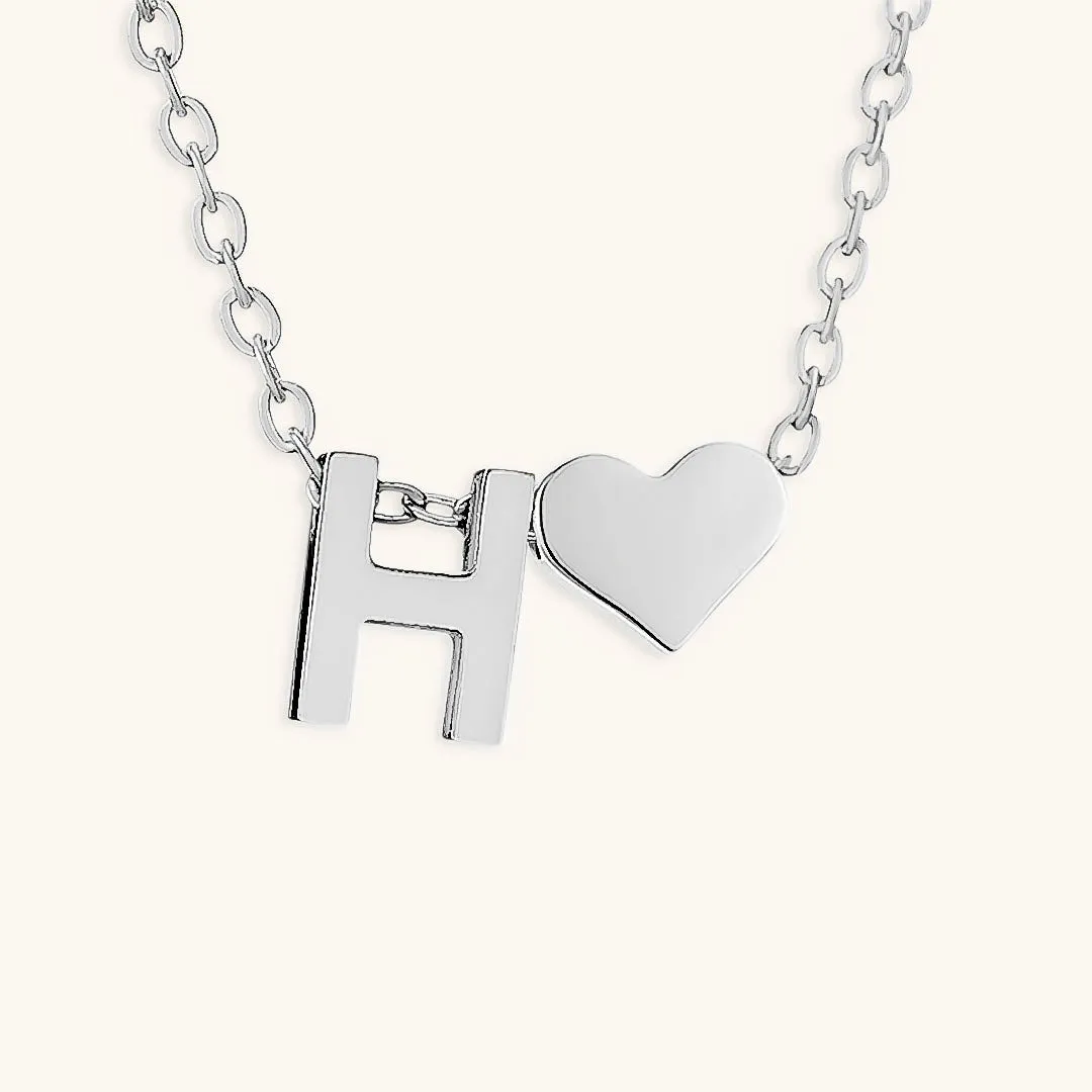 Ria™ | Heart and Initial Necklace