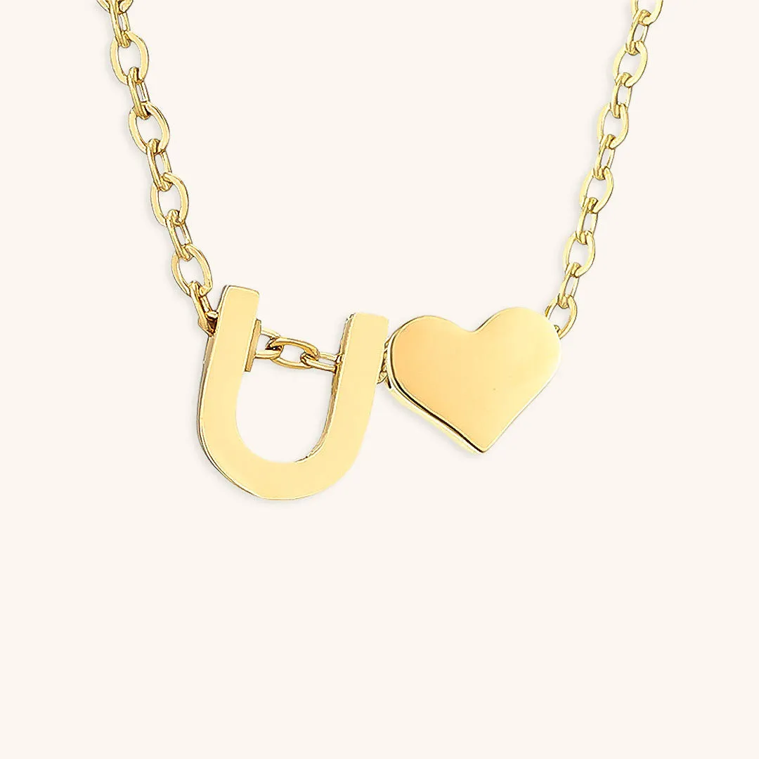 Ria™ | Heart and Initial Necklace