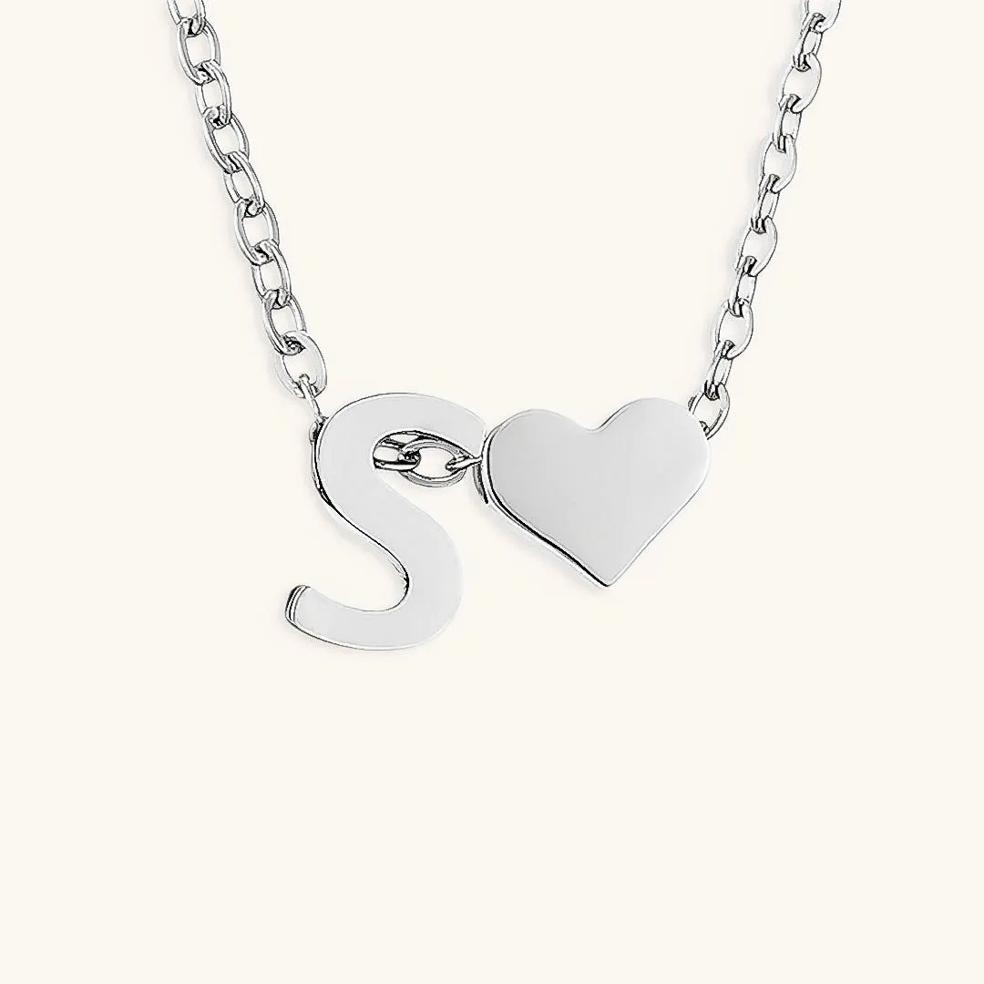 Ria™ | Heart and Initial Necklace