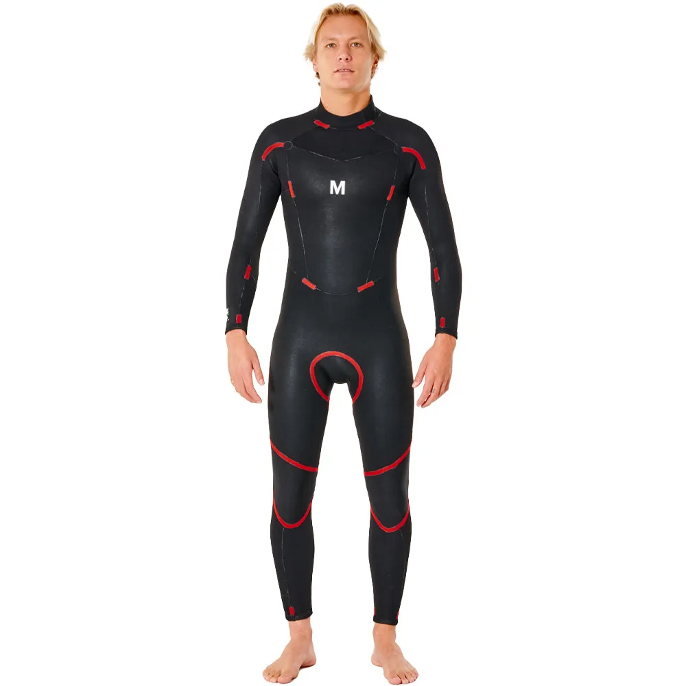 Rip Curl Freelite 3/2mm Back Zip Summer Wetsuit  - Black