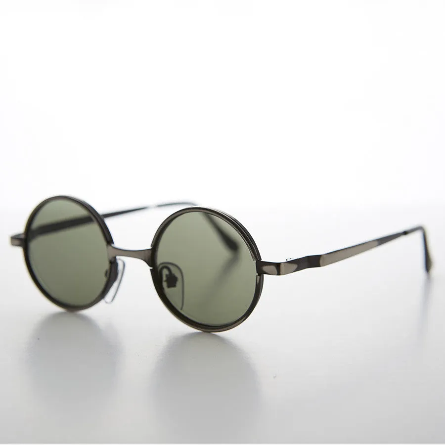 Round Metal Punk Hippie Vintage Steampunk Sunglass - Merlin 2