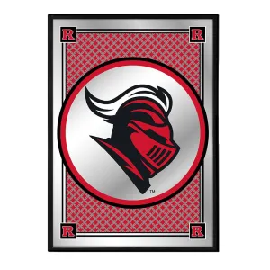 Rutgers Scarlet Knights: Team Spirit, Mascot - Framed Mirrored Wall Sign