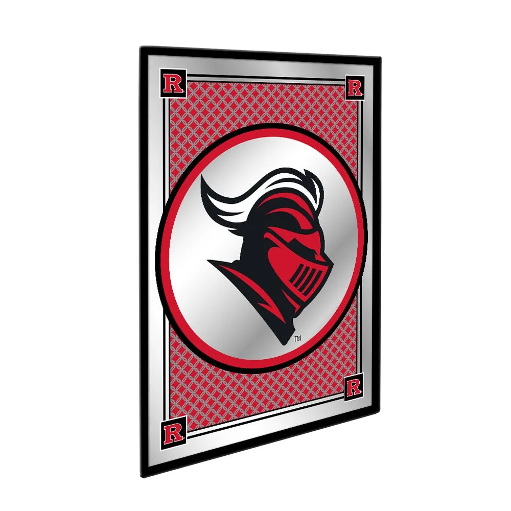 Rutgers Scarlet Knights: Team Spirit, Mascot - Framed Mirrored Wall Sign