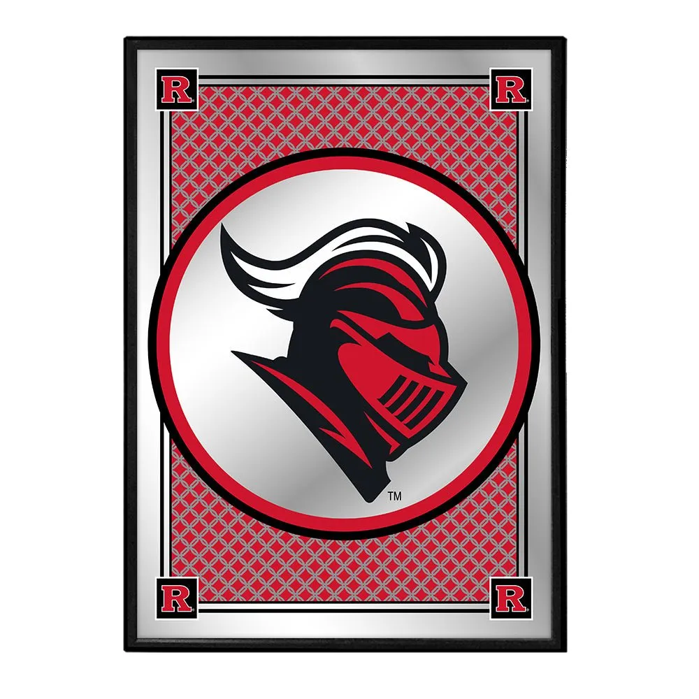 Rutgers Scarlet Knights: Team Spirit, Mascot - Framed Mirrored Wall Sign