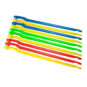 SAMSFX 10 Pcs x Plastic Multicolor Fishing Hook Disgorgers Detacher Dehooker Removers