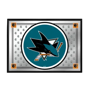 San Jose Sharks: Team Spirit - Framed Mirrored Wall Sign