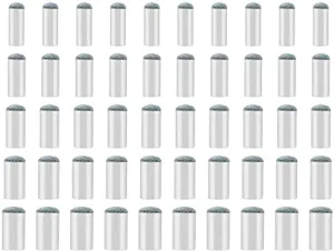 SAVITA 50 Pieces Assorted Pool Billiard Cue Tips Pool Stick Tips Replacements Compatible with 9mm, 10mm, 11mm, 12mm, 13mm Cue Tips