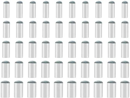 SAVITA 50 Pieces Assorted Pool Billiard Cue Tips Pool Stick Tips Replacements Compatible with 9mm, 10mm, 11mm, 12mm, 13mm Cue Tips