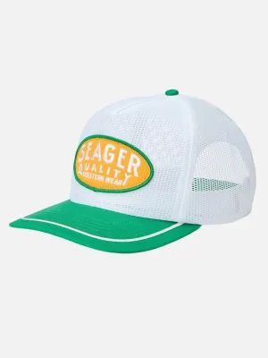 Seager Old Town All Mesh Snapback - White