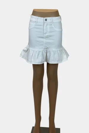 Seed Heritage White Denim Skirt
