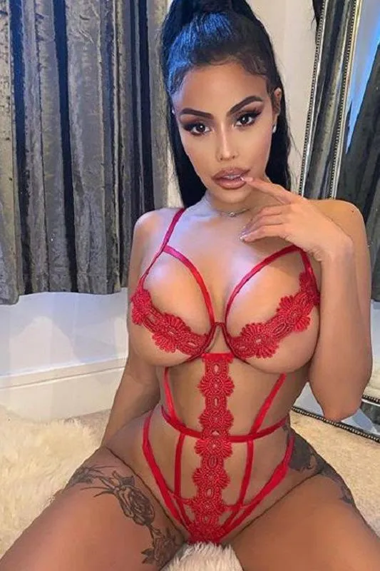 Sexy Lace Hollow out One-Piece