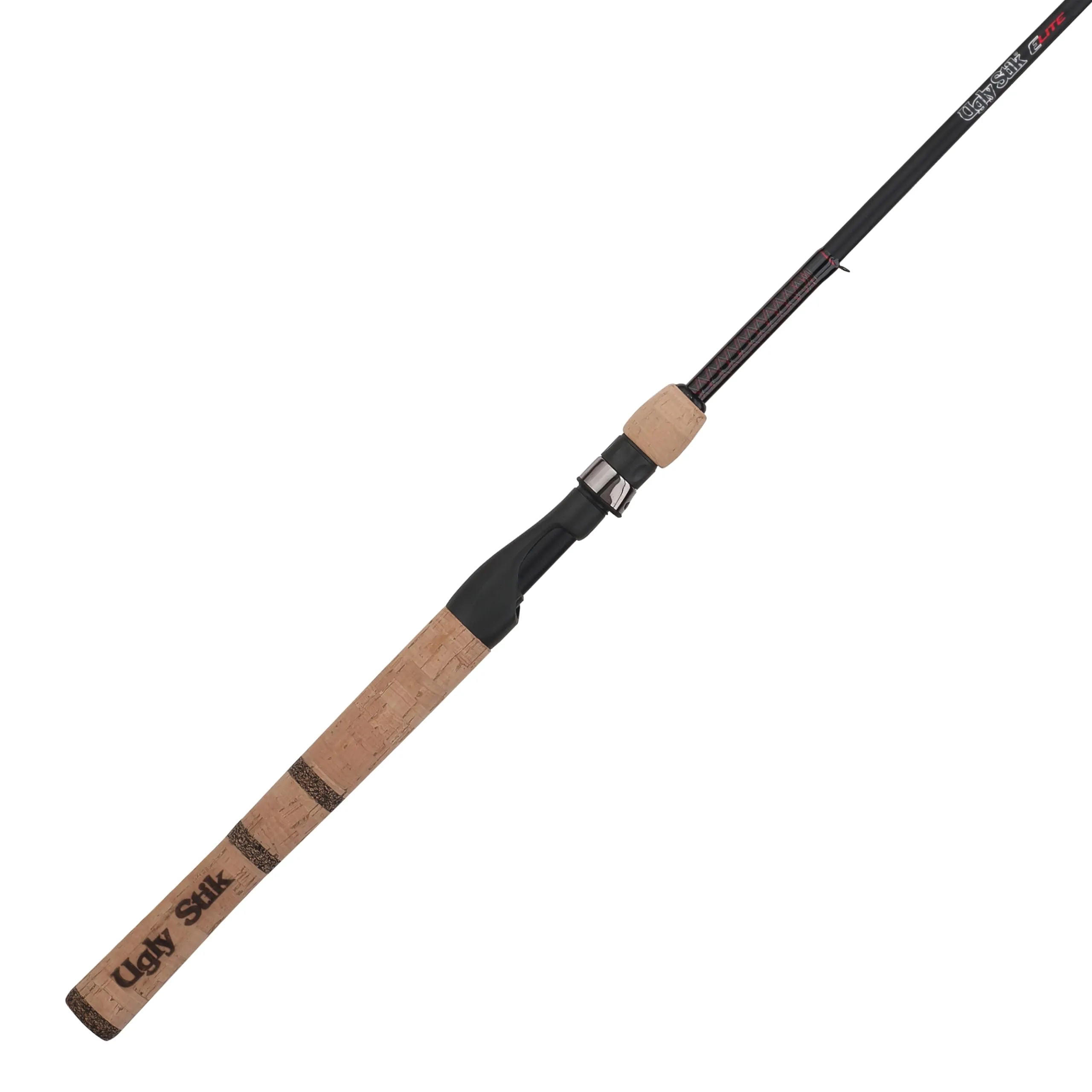 Shakespeare Ugly Stik 6’ Elite Spinning Rod, Two Piece Spinning Rod, 8-17lb Line Rating, Medium Heavy Rod Power, Fast Action, 1/4-3/4 oz. Lure Rating