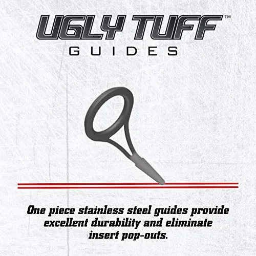 Shakespeare Ugly Stik 6’ Elite Spinning Rod, Two Piece Spinning Rod, 8-17lb Line Rating, Medium Heavy Rod Power, Fast Action, 1/4-3/4 oz. Lure Rating