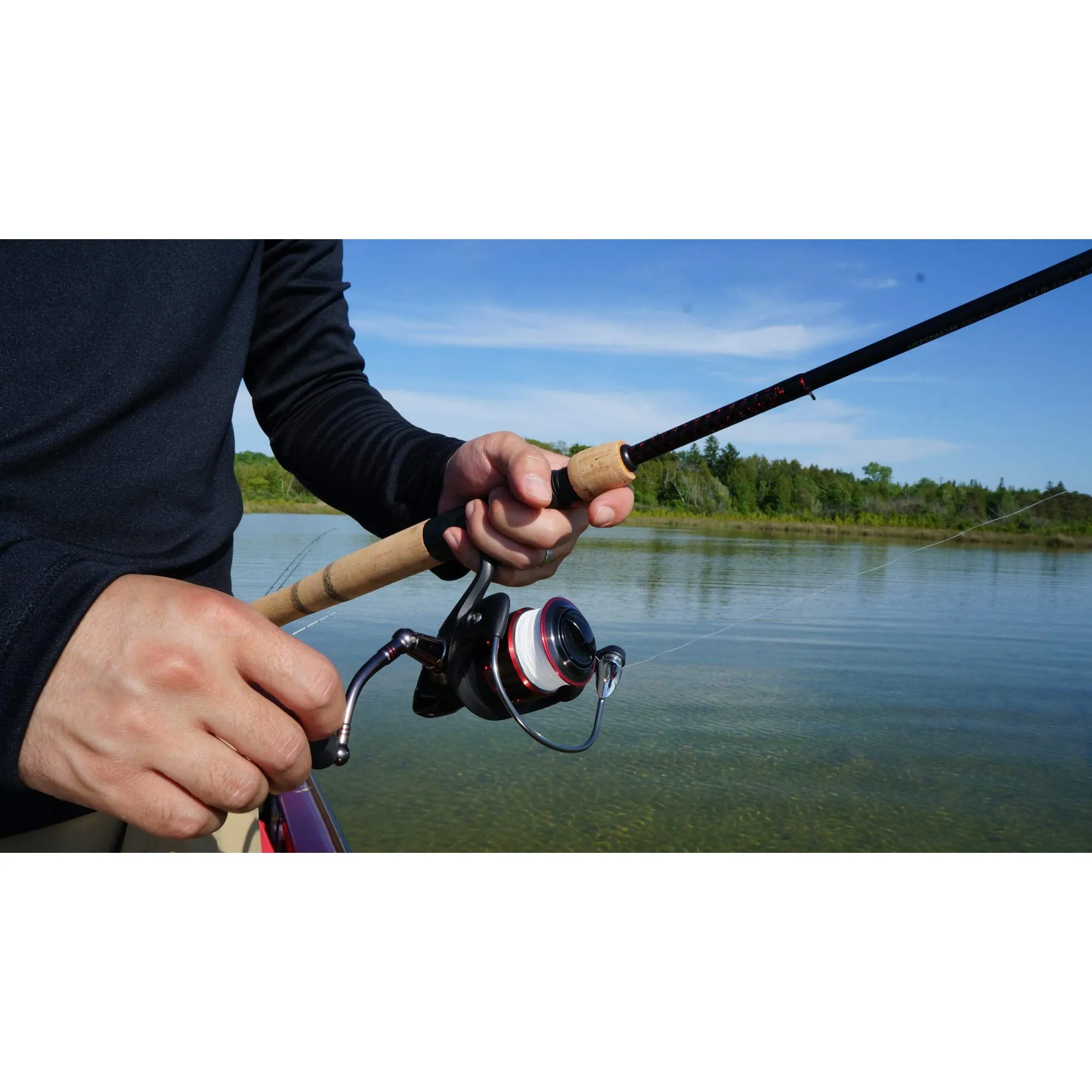 Shakespeare Ugly Stik 6’ Elite Spinning Rod, Two Piece Spinning Rod, 8-17lb Line Rating, Medium Heavy Rod Power, Fast Action, 1/4-3/4 oz. Lure Rating