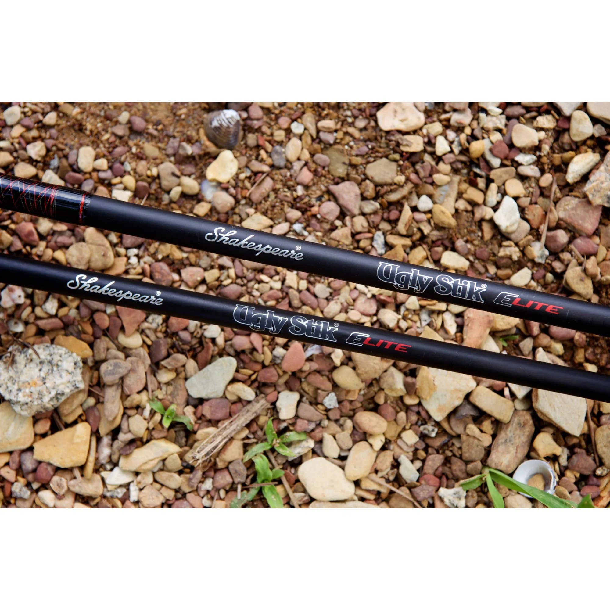 Shakespeare Ugly Stik 6’ Elite Spinning Rod, Two Piece Spinning Rod, 8-17lb Line Rating, Medium Heavy Rod Power, Fast Action, 1/4-3/4 oz. Lure Rating
